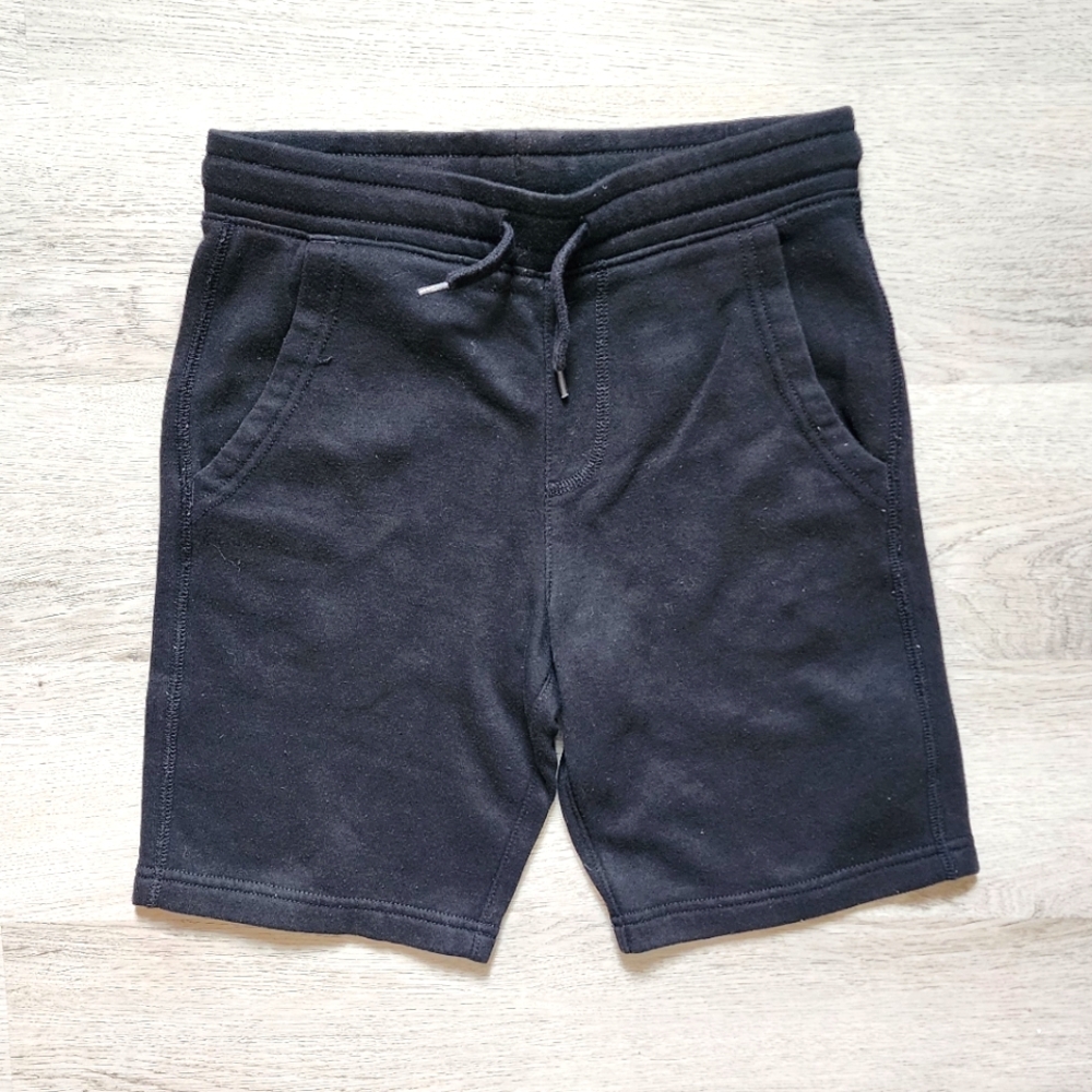 Old Navy Boy's Casual Loungewear Sweatshorts Solid Black Stretch Large L 10/12